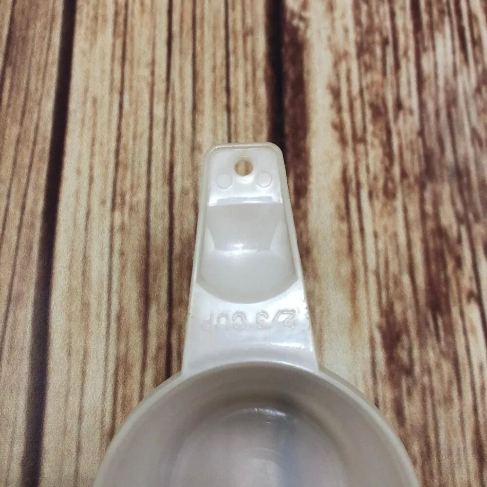 Vintage Tupperware Clear White Nesting Measuring Cup 2/3 CUP Replacement 763-1
